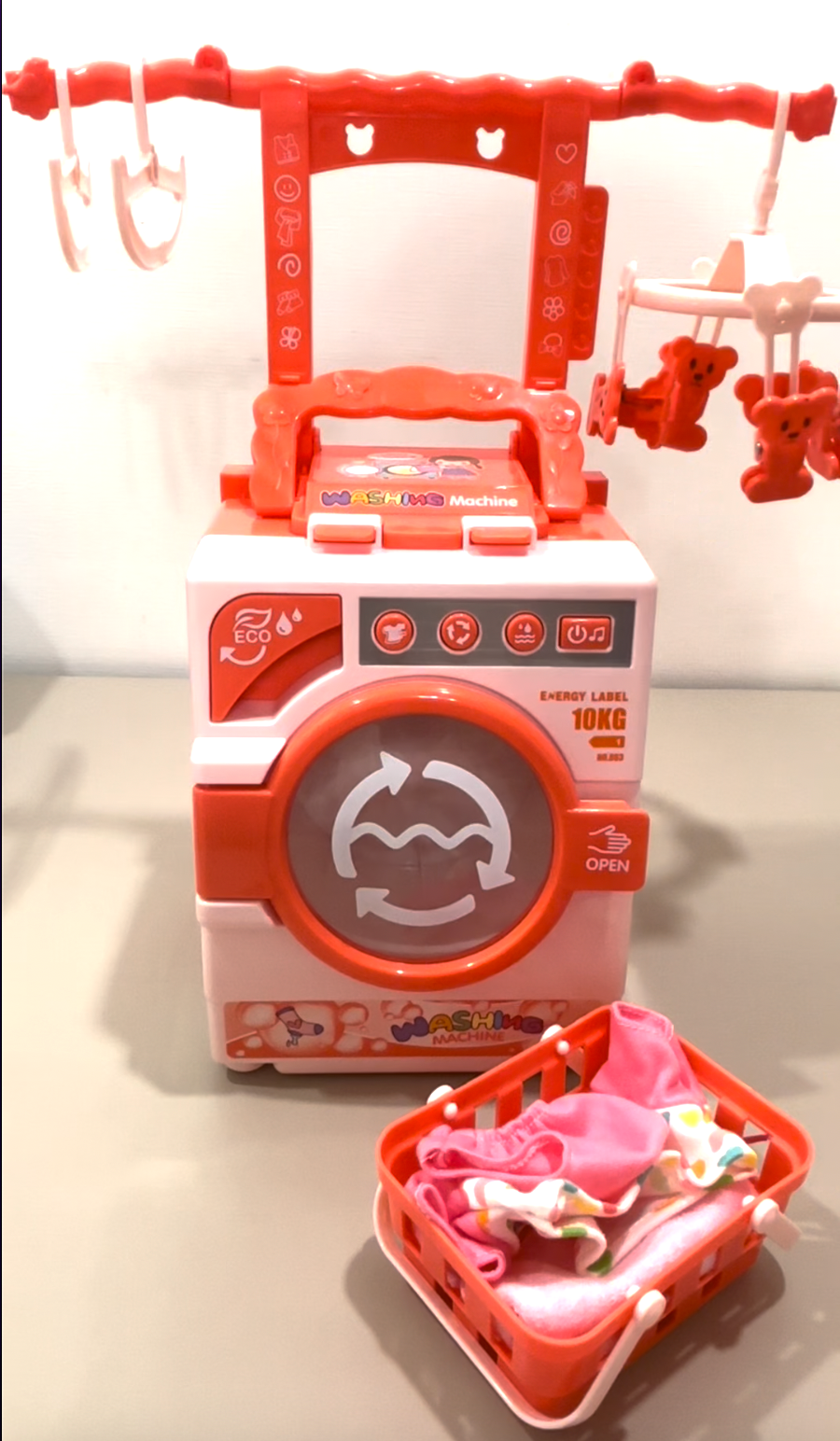 👕多功能二合一玩具洗衣機(+晾衫架及配件)